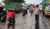 Jalur Pantura Demak Diterjang Banjir Rob, Arus Lalu Lintas Tersendat