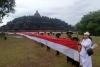 Merah Putih Sepanjang 1 Kilometer Membentang Kelilingi Candi Borobudur