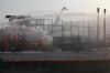 Penampakan Kapal Kargo Terbakar di Pelabuhan Kalimas Surabaya - Bagian 5