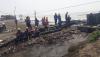 Diterjang Banjir Rob, Belasan Tiang Listrik di Pesisir Karawang Roboh