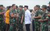 Dandim Way Kanan Sambut Panglima TNI Buka Latma Super Garuda Shield di Puslatpur Baturaja