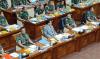 Momen Menhan Prabowo di Antara Jenderal Andika Perkasa dan Jenderal Dudung Abdurachman saat Raker di DPR