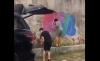Video Viral Aksi Vandalisme 2 Bule di Bali Corat-Coret Tembok Warga Ungasan