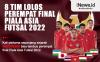 Infografis Daftar 8 Tim Lolos ke Perempat Final Piala Asia Futsal 2022