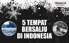 Infografis Tempat Bersalju di Indonesia Mirip Luar Negeri