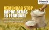 Infografis Mendag Hentikan Impor Beras per 16 Februari 