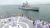 Unik, Pelantikan Danguspurla Koarmada III Dikawal Kapal Frigate TNI AL - Bagian 1