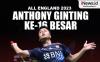 Infografis Anthony Ginting ke 16 Besar All England 2023