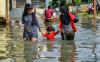 Sungai Citarum Meluap Rendam Kampung Bojongasih Kabupaten Bandung
