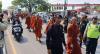 32 Biksu Jalan Kaki dari Thailand ke Borobudur Tiba di Cirebon, Keluhkan Cuaca Panas