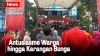 Antusiasme Warga Jelang Arak-arakan Kontingen SEA Games, Berjajar Karangan Bunga