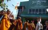 32 Biksu Jalan Kaki Thailand-Candi Borobudur Istirahat di Kantor NU Brebes - Bagian 2