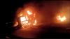 Bus Terbalik dan Terbakar Hebat, 26 Orang Tewas