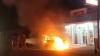 Minibus Ludes Terbakar  di Cijulang Pangandaran, Diduga akibat Korsleting Listrik