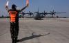 Kedatangan 3 Pesawat Super Hercules TNI AU di Lanud Halim Perdanakusuma