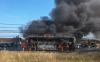 Penampakan Bus Pariwisata Hangus Terbakar di Jalan Solo-Yogyakarta - Bagian 2