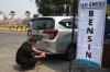 Suasana Uji Coba Tilang Uji Emisi di 5 Titik Jakarta