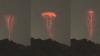 Ngerinya Petir Terbalik yang Diabadikan Fotografer, Keluar dari Awan Badai dengan Warna Merah Menyala