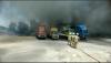 8 Truk di Pangkalan Jalan Arteri Yos Sudarso Semarang Terbakar
