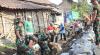 Karya Bakti, Prajurit Yonif Raider 408 Suhbrastha Bangun Talud di Karangmalang Sragen