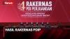 Rakernas PDIP Berakhir, Kader Diminta Turun ke Bawah sedangkan Cawapres Ganjar Diserahkan ke Megawati
