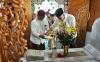Ganjar Ziarah dan Khusyuk Berdoa di Makam Pendiri Ponpes Al-Quran Cijantung Ciamis