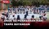 Penasaran Hari Tanpa Bayangan di Sidoarjo, Ratusan Siswa SD Berjemur 