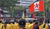 Ratusan Mahasiswa di Semarang Demo Protes Politik Dinasti Jokowi