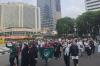 Suasana Ribuan Massa Bela Palestina Mulai Padati Bundaran HI