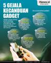 Infografis 5 Gejala Kecanduan Gadget