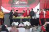 Momen Wapres Ma'ruf Amin Salam Metal Tiga Jari saat HUT ke-51 PDI Perjuangan - Bagian 2