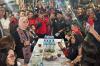Warga Manado Tumpah Ruah Sambut Siti Atikoh di Kawasan Wisata Kuliner Jalan Roda