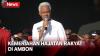 Pendukung Teriakan "Ganjar We Love You" saat Hajatan Rakyat di Ambon