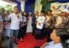 Kunjungi Bazar Minyak Murah Caleg Perindo di Lagoa Koja, Hary Tanoe dan Liliana Disambut Meriah Ratusan Warga