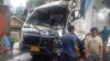 Kaget Ada Motor Potong Jalur, 2 Truk Ringsek Tabrakan di Jombang