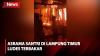 Detik-Detik Asrama Santri di Lampung Timur Terbakar saat Ditinggal Salat Tarawih