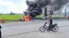 Mobil Hangus Terbakar saat Isi BBM di SPBU Blitar, Pengemudi Dilarikan ke RS