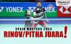 Infografis Rinov Rivaldy/Pitha Haningtyas Juara Spain Masters 2024 