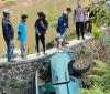 Kecelakaan Minibus Masuk Parit di Banjarwangi Garut, 17 Luka-luka