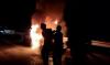 Honda Accord Ludes Terbakar di Tol Jombang, 5 Pemudik Selamat