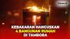Kebakaran di Tambora Hanguskan 4 Bangunan Rumah, 22 Unit Mobil Damkar Dikerahkan