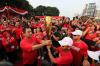 Simpatisan PDI Perjuangan Bawa Obor Api Abadi dari Mrapen Jateng ke Jakarta - Bagian 4