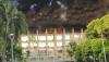Penampakan Gedung Bakamla Terbakar, Asap Hitam Membubung Tinggi