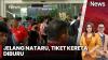 Jelang Libur Natal dan Tahun Baru, Stasiun Senen Mulai Padat