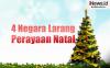 Infografis 4 Negara yang Larang Perayaan Natal