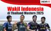 Infografis 22 Wakil Indonesia di Thailand Masters 2025: Rehan/Gloria Debut