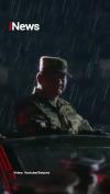 Prabowo Hujan-hujanan Pimpin Parade Senja