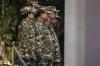 Potret Presiden Prabowo, SBY dan Jokowi Berseragam Militer di Tengah Guyuran Hujan - Bagian 4