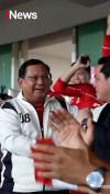 Momen Presiden Prabowo Bersorak saat Gol Ole Romeny