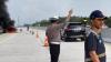 Mobil Pajero Terbakar di Tol Pekanbaru Bangkinang, Api Berasal dari Kap Mesin
